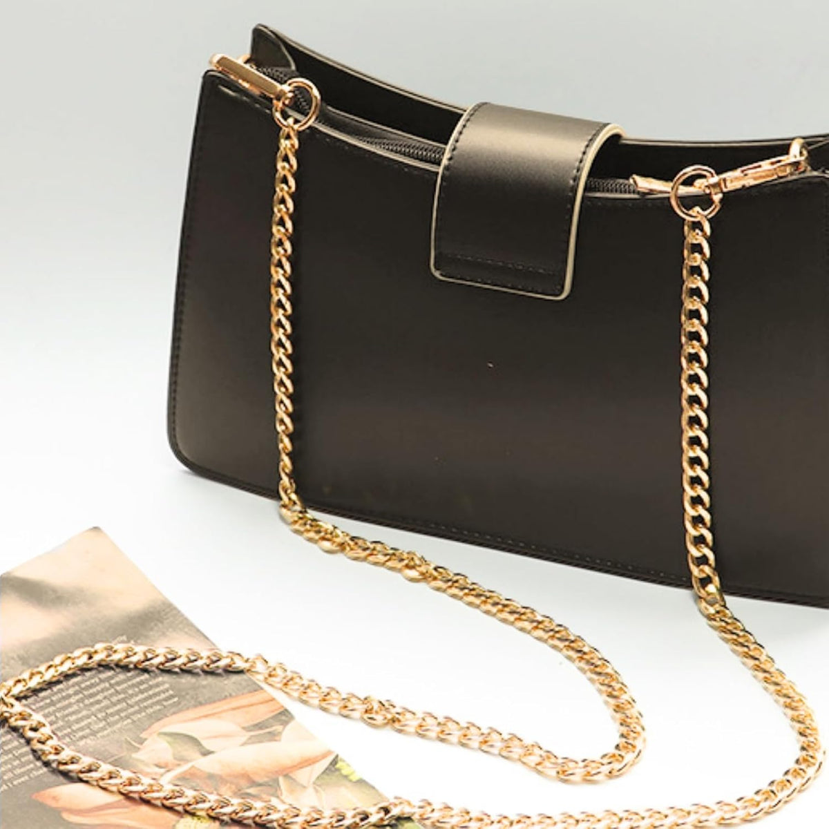 Purse Chain Strap, Gold Chain Purse Strap, Crossbody Chain Strap for Purse Shoulder Bag, 47 Inch