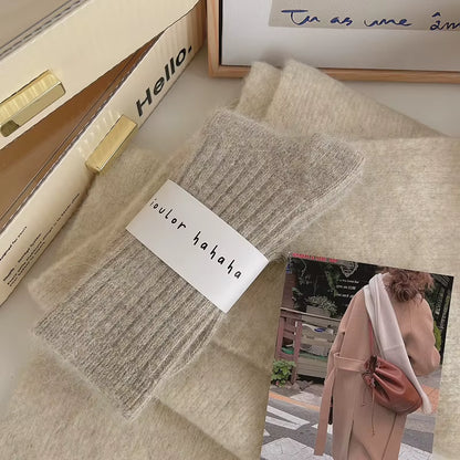New Winter Socks Women Cashmere Wool Thicken Warm Women Socks Sox Japanese Fashion Harajuku Solid Color Thermal Long Socks