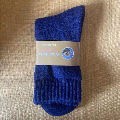 2023 New Winter Super Thicker Warm Women Socks Wool Men Women Socks Solid Socks Merino Long Wool Socks Cashmere Socks Size 36-44